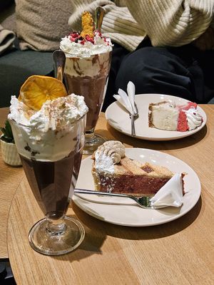 The hot chocolates were divine. at Vegan Garden Budapest in Budapest