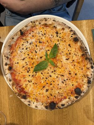 4 vegan cheese pizza 🤌  at Vegan Garden Budapest in Budapest