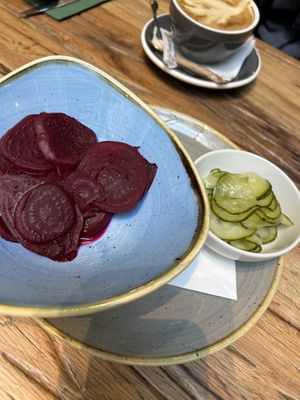 Pickled veggies   at Vegan Garden Budapest in Budapest
