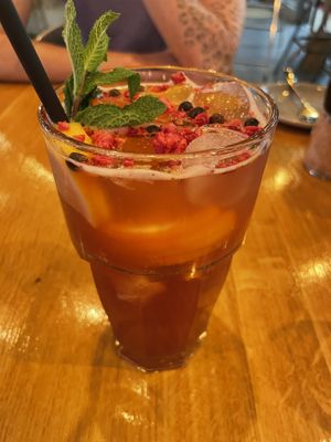 Sour cherry lemonade   at Vegan Garden Budapest in Budapest