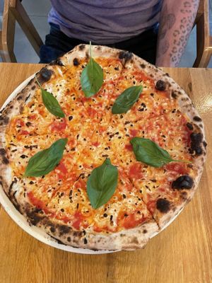 Margerita pizza   at Vegan Garden Budapest in Budapest