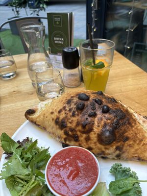 Calzone  at Vegan Garden Budapest in Budapest