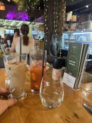 Cold coffee!   at Vegan Garden Budapest in Budapest