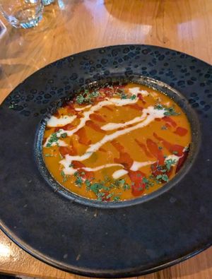 Hungarian Goulash at Vegan Garden Budapest in Budapest