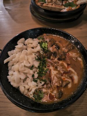 Mushroom paprika at Vegan Garden Budapest in Budapest