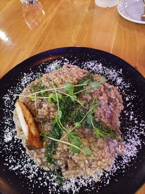 Risotto de setas at Vegan Garden Budapest in Budapest
