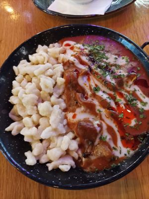 Goulash at Vegan Garden Budapest in Budapest