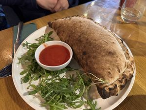 Vegan Calzonee  at Vegan Garden Budapest in Budapest