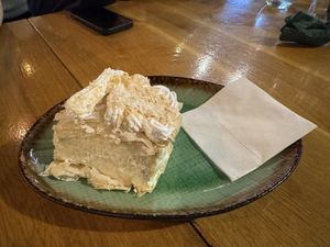 Vegan Cream Cake  at Vegan Garden Budapest in Budapest