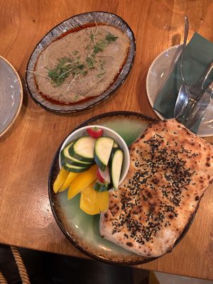 Eggplant cream  at Vegan Garden Budapest in Budapest