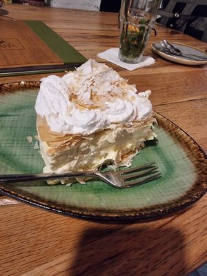 Gigantic krémes at Vegan Garden Budapest in Budapest