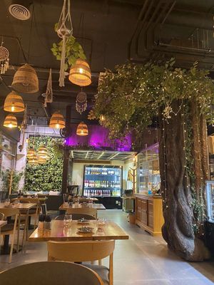 Interior #Veganuary at Vegan Garden Budapest in Budapest