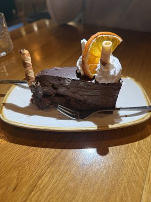 Chocolate orange cake   at Vegan Garden Budapest in Budapest