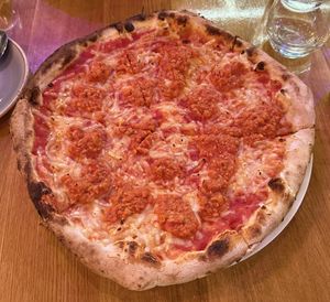 Bolognaise Pizza, not bad but wouldn‘t order again  at Vegan Garden Budapest in Budapest