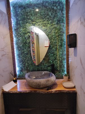 Bathroom at Vegan Garden Budapest in Budapest