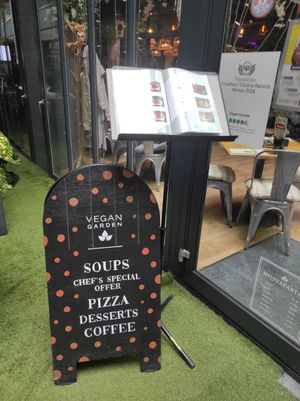 Entrance at Vegan Garden Budapest in Budapest