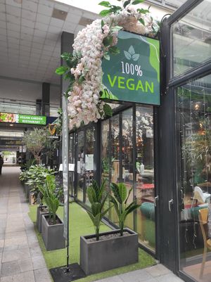 Entrance at Vegan Garden Budapest in Budapest