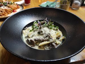 Parpadelle funghi at Vegan Garden Budapest in Budapest