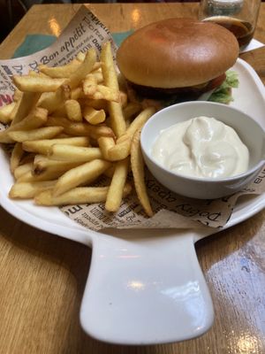Vegan burger - YUMMY  at Vegan Garden Budapest in Budapest