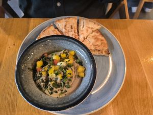 Eggplant cream at Vegan Garden Budapest in Budapest