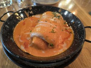 Hungarian pancake at Vegan Garden Budapest in Budapest