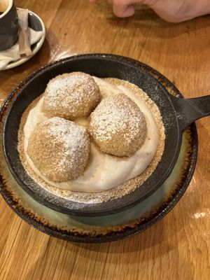 Classic Hungarian Vegan “Cottage Cheese” Dumplings  at Vegan Garden Budapest in Budapest