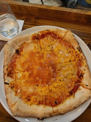 Pizza 4 formaggio, 11€ at Vegan Garden Budapest in Budapest