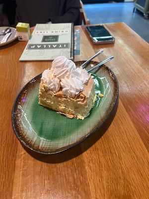 This cake was amazing!  at Vegan Garden Budapest in Budapest