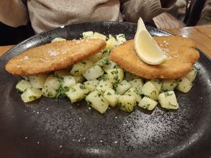 Vegan Schnitzel at Vegan Garden Budapest in Budapest