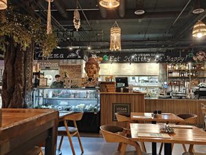 Interior at Vegan Garden Budapest in Budapest