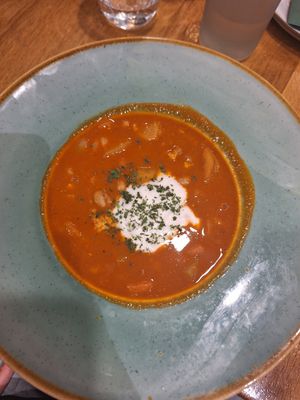Goulash at Vegan Garden Budapest in Budapest