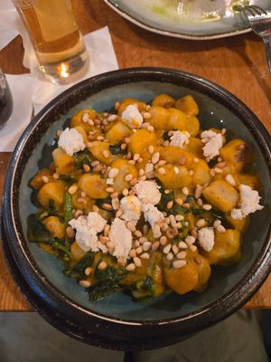 Pumpkin Gnocchi at Vegan Garden Budapest in Budapest