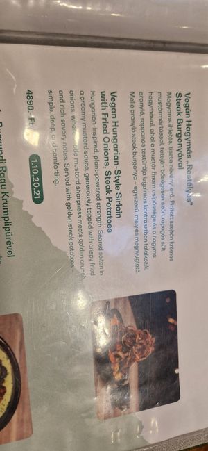  at Vegan Garden Budapest in Budapest