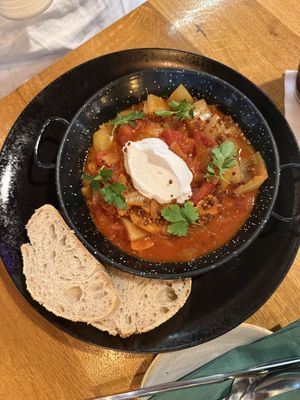 Lecsó (ratatouille)  at Vegan Garden Budapest in Budapest