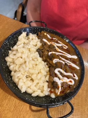 Mushroom paprikash  at Vegan Garden Budapest in Budapest