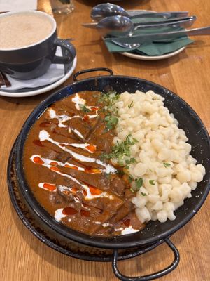 Mushroom paprikash  at Vegan Garden Budapest in Budapest