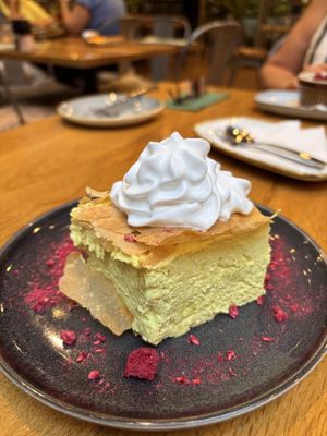 Hungarian cream cake  at Vegan Garden Budapest in Budapest