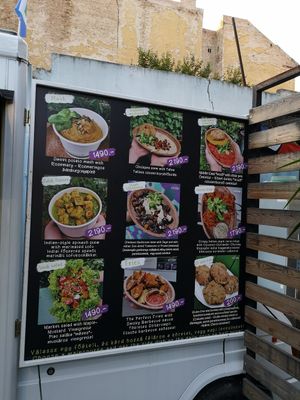 Kristofs menu at Vegan Garden Budapest in Budapest