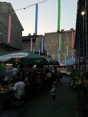 Seating at Vegan Garden Budapest in Budapest