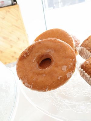 Vegan doughnut at Fika Coffee in Barcelona