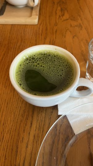 matcha tea  at Fika Coffee in Barcelona