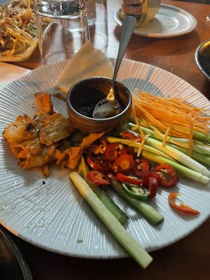 Vegan Duck Pancakes  at Hochi Mama in Richmond