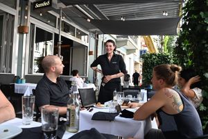 Vegan restaurant food  at Rayrider Bike Tours in Zurich