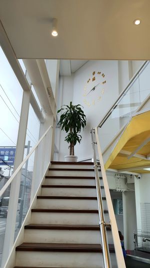 stairs to 2nd floor at Fortunate Coffee - 씽푸커피 in Ansan