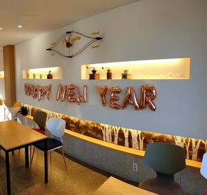 interior 2nd floor at Fortunate Coffee - 씽푸커피 in Ansan