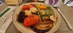 Grilled vegetables at La Antigua in Cordoba