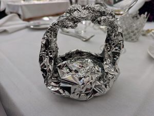 So wurde mir der Rest mitgegeben, da ich nicht die ganze Portion schaffte - liebevoller geht es nicht, oder? at Schlossrestaurant Habsburg  in Habsburg