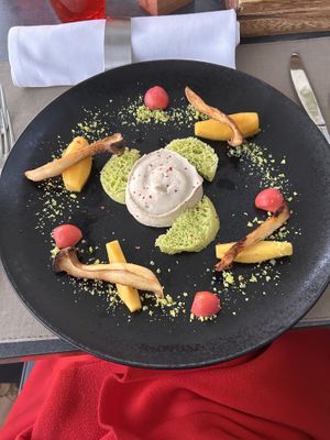 Steinpilzmousse  at Schlossrestaurant Habsburg  in Habsburg