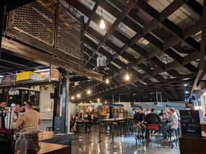 The restaurant at Curious Brewery in Ashford