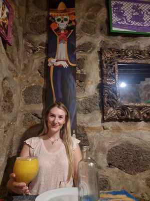 Passion fruit mocktail at La Lupe Cantina in Lanzarote